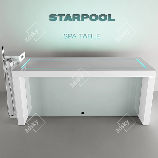 Luxury Foldable Spa Table 3D model image 2