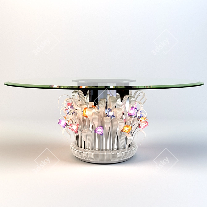 Blooming Table 3D model image 1