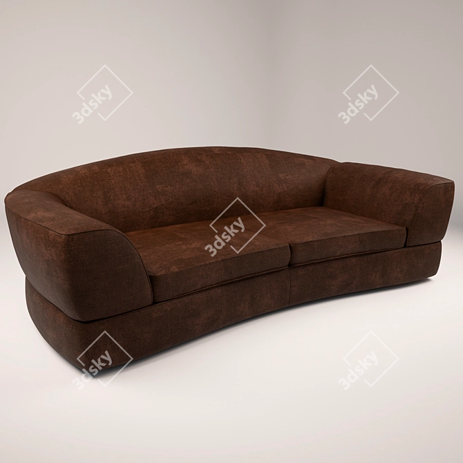 Smania Grankidane: Removable Cushions Sofa 3D model image 1