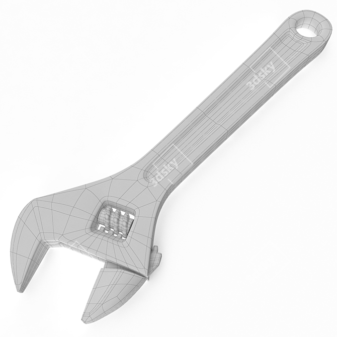 Versatile Wrench Hand Tool 3D model image 3