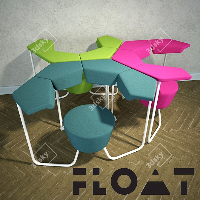 Modular Float Chair: Versatile Design for Business Meetings & Consulting 3D model image 1