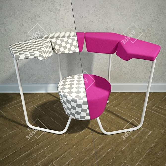 Modular Float Chair: Versatile Design for Business Meetings & Consulting 3D model image 2