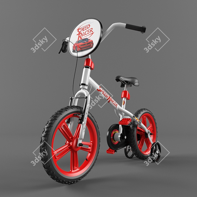 Vibrant Kids Bicycle: Vray & Fbx Max2014 (52x73x97.5 cm) 3D model image 2