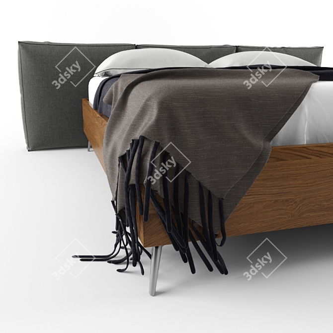 Modern Boconcept Bed 3D model image 2