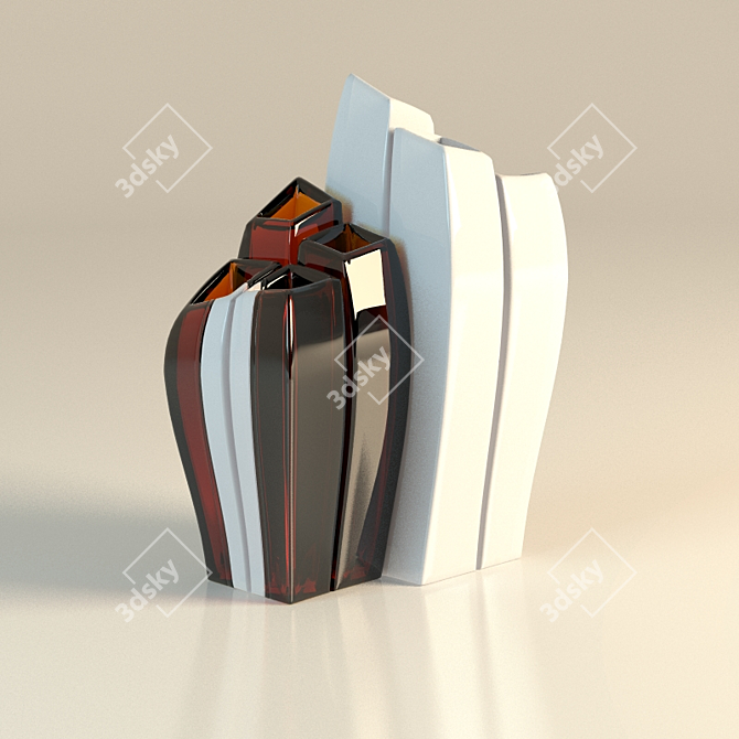 Elegant Decor Vase 3D model image 2