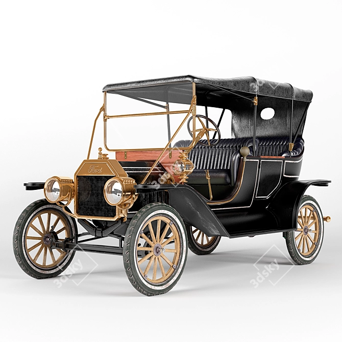 Vintage Ford T "Lizzie 3D model image 1