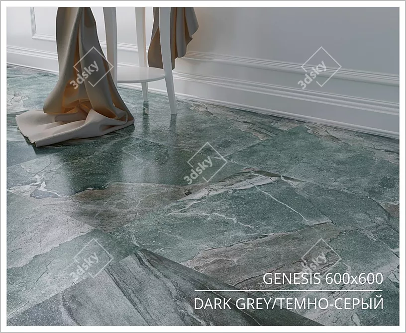 KERRANOVA Slate Floor Tiles 3D model image 3