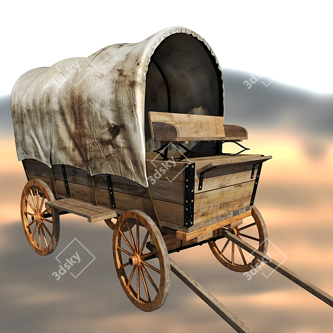 Prairie Caravan 3D model image 1