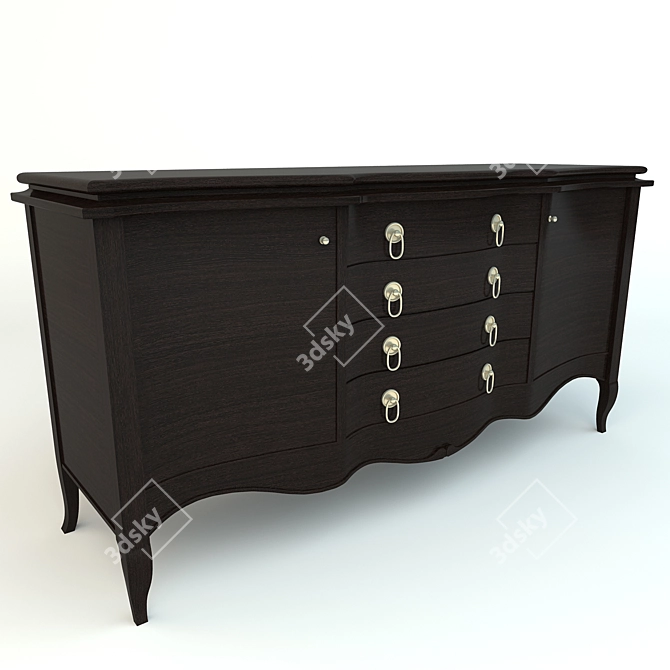 LCI Chest: Modern Italian Design 3D model image 1