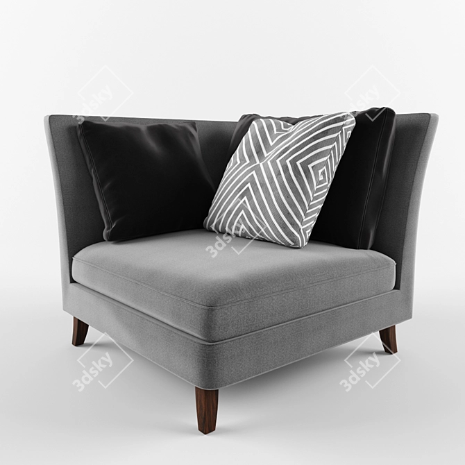 Cozy Lounge Arm Chair 3D model image 1