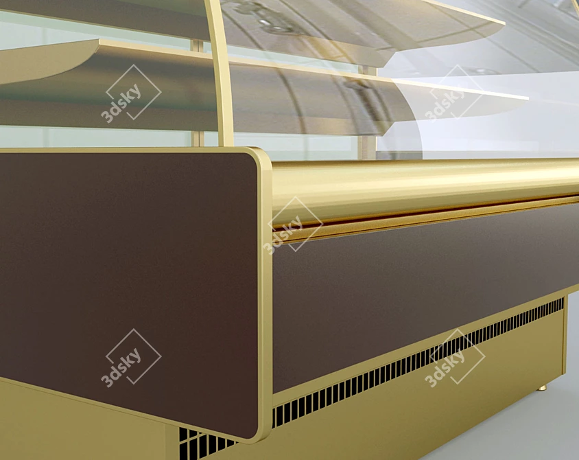 Sleek Display Showcase 3D model image 3