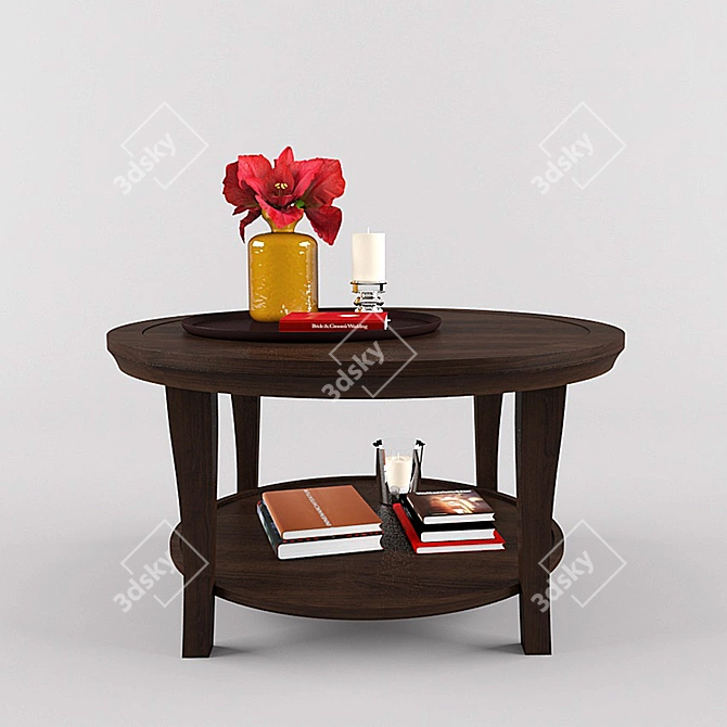  PotteryBarn Coffee Table - Elegant and Artistic 3D model image 1