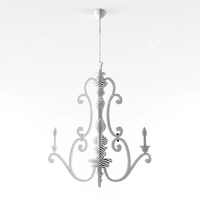 Kichler Mithras 3-Light Mini Chandelier 3D model image 3