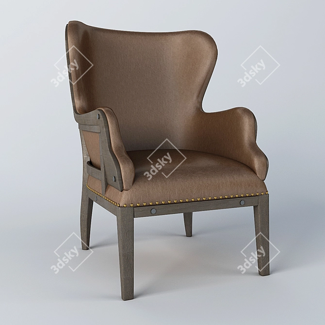 DIALMA Deconstructed Union Jack Chair 3D model image 1