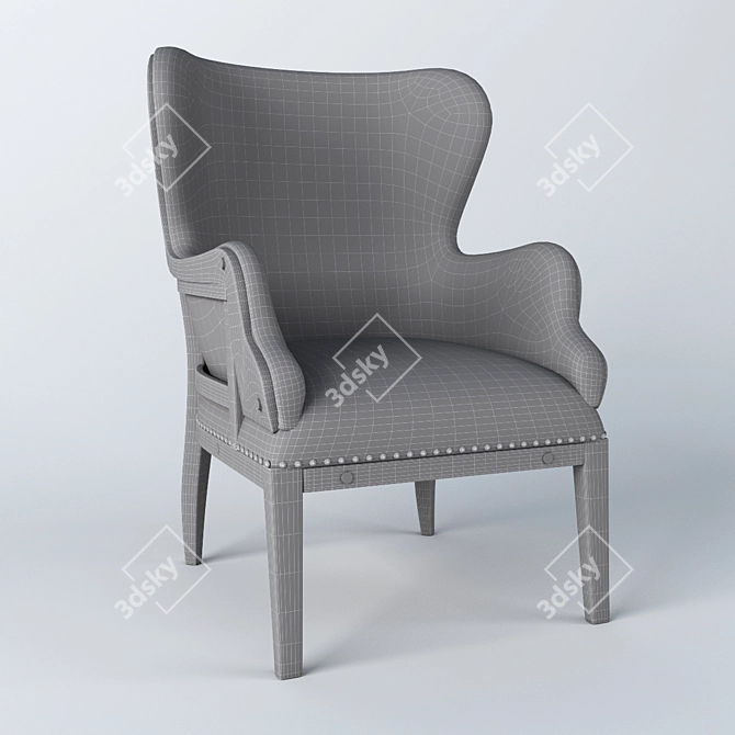 DIALMA Deconstructed Union Jack Chair 3D model image 2