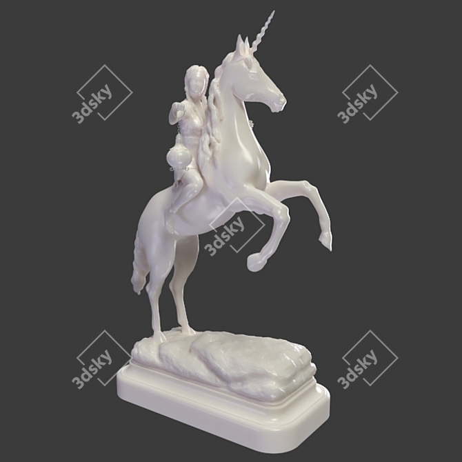 Sentry's Vigil: Miniature Guardian for Desk or Mantel. 3D model image 1