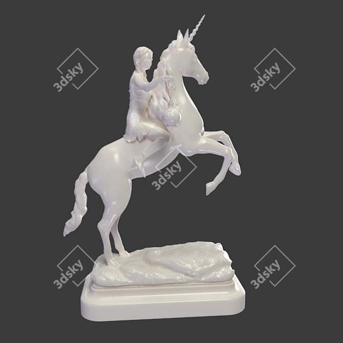 Sentry's Vigil: Miniature Guardian for Desk or Mantel. 3D model image 2