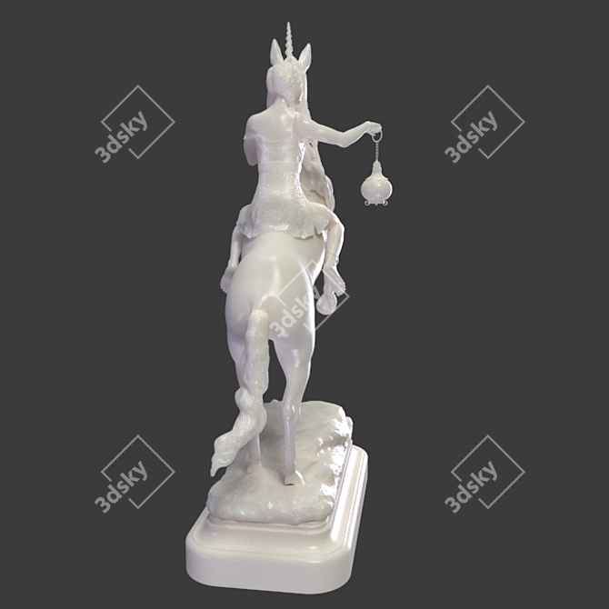 Sentry's Vigil: Miniature Guardian for Desk or Mantel. 3D model image 3
