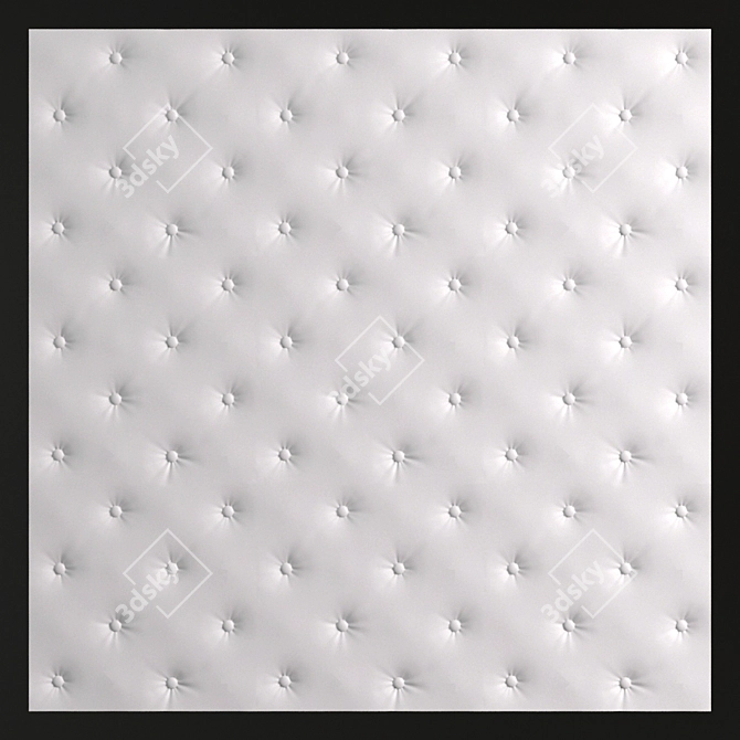 Elegant Embossed Plaster Panel 3D model image 1