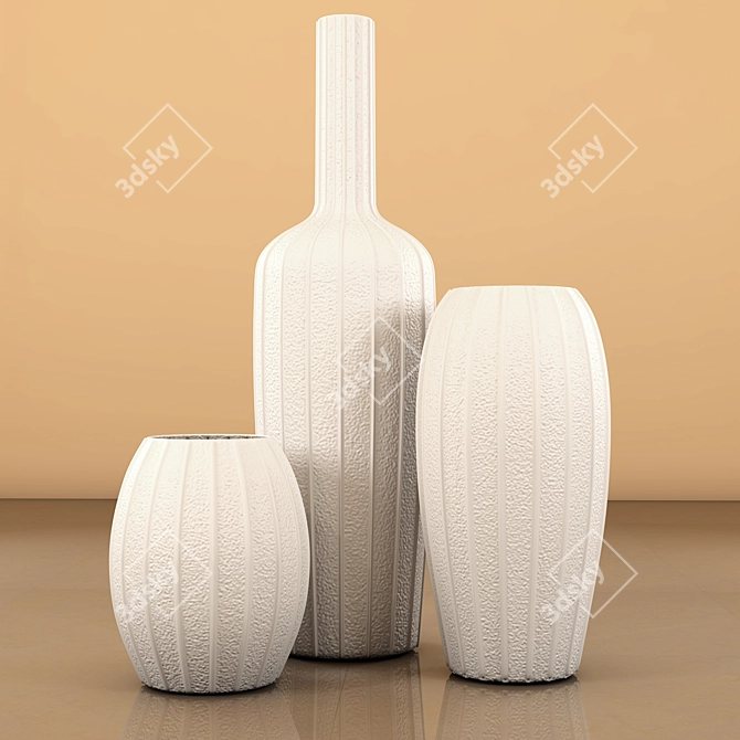 Elegant French Home Decor 3D model image 1