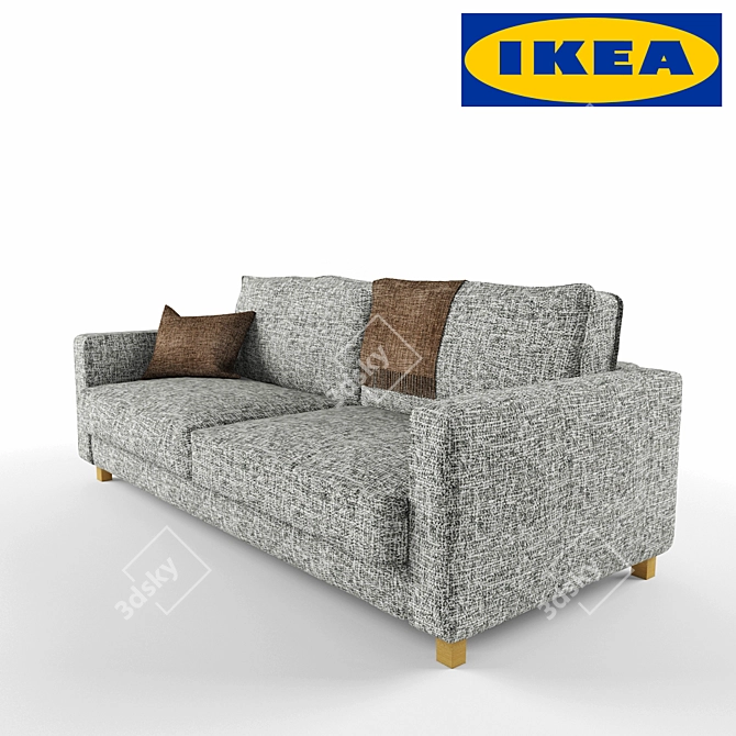 Modern Comfort: Ikea Karlstad Sofa 3D model image 2