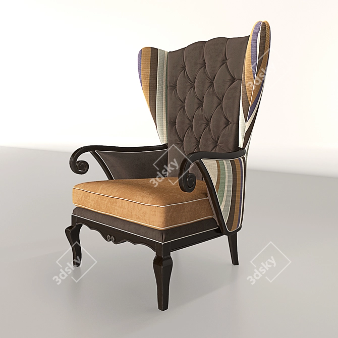 Cozy Fireide Chair 3D model image 1