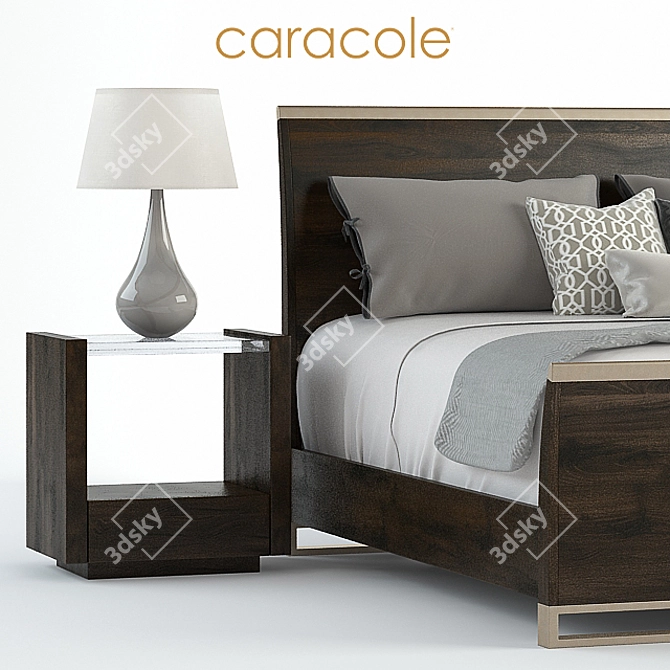 Modern Artisan CARACOLE Night Cap Set 3D model image 2