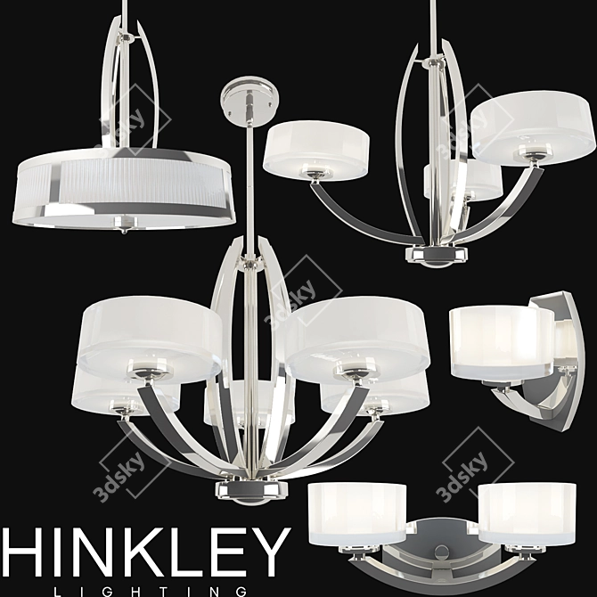 Glamorous Lighting: Hinkley Meridian 3D model image 1