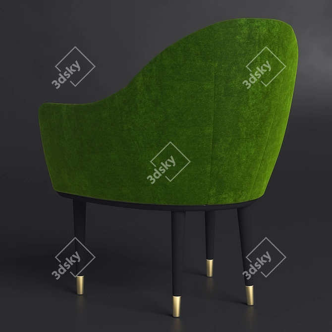 Eco-Friendly Dining Chair 3D model image 2
