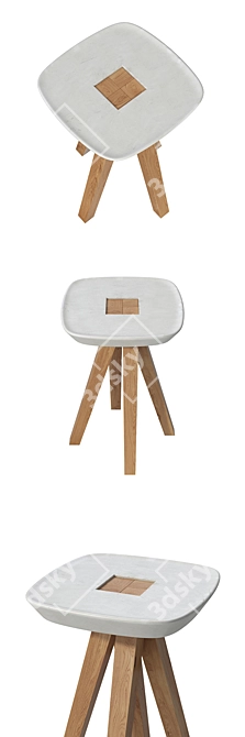 Modern Ydin Inoow Tabouret - Stylish and Versatile 3D model image 1