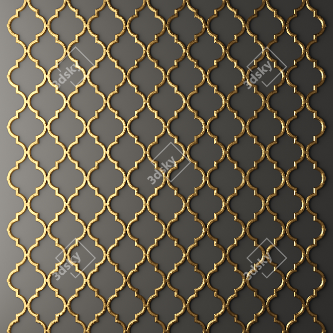 3D Wall Panel Decor 3D model image 1