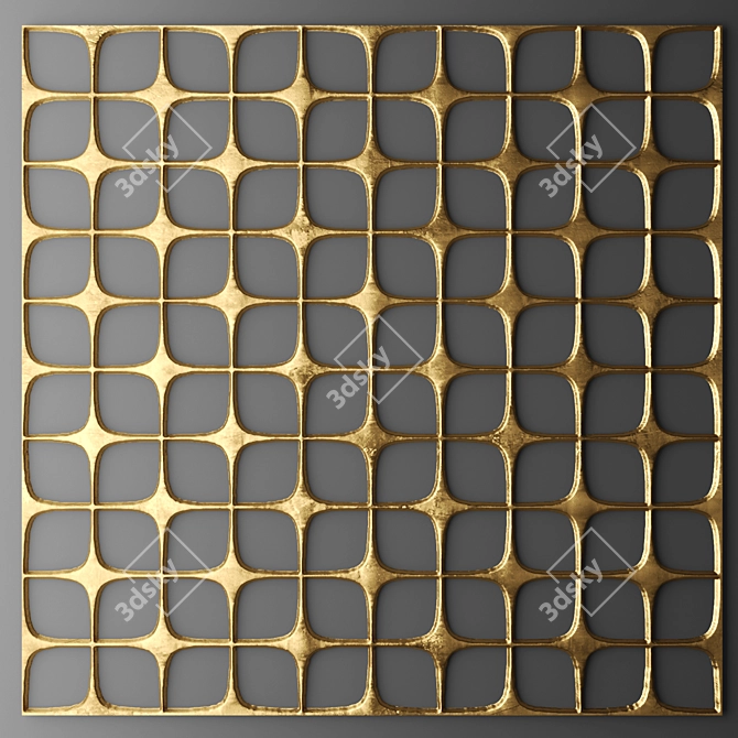 3D Wall Panel Decor 3D model image 1