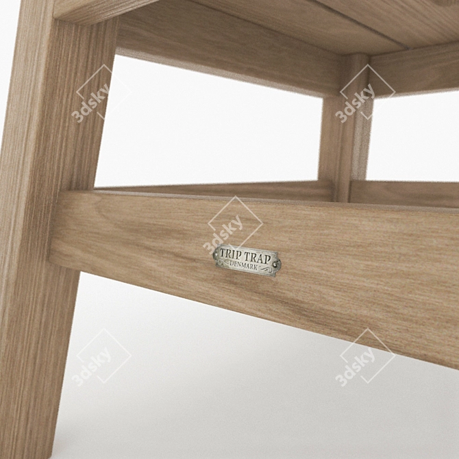 Danish Trip Trap Dania Footstool  3D model image 2