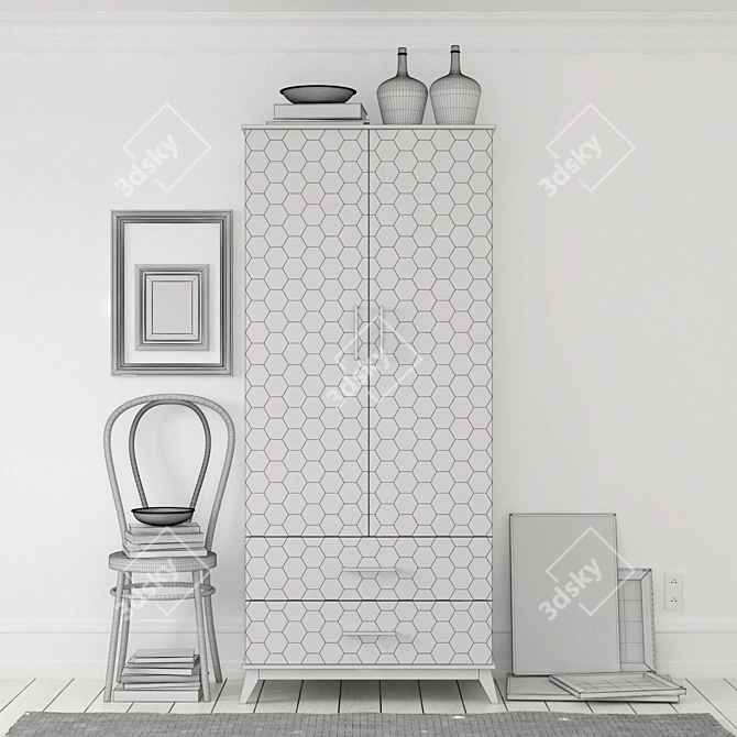 Designer Home Decor Set 3D model image 2