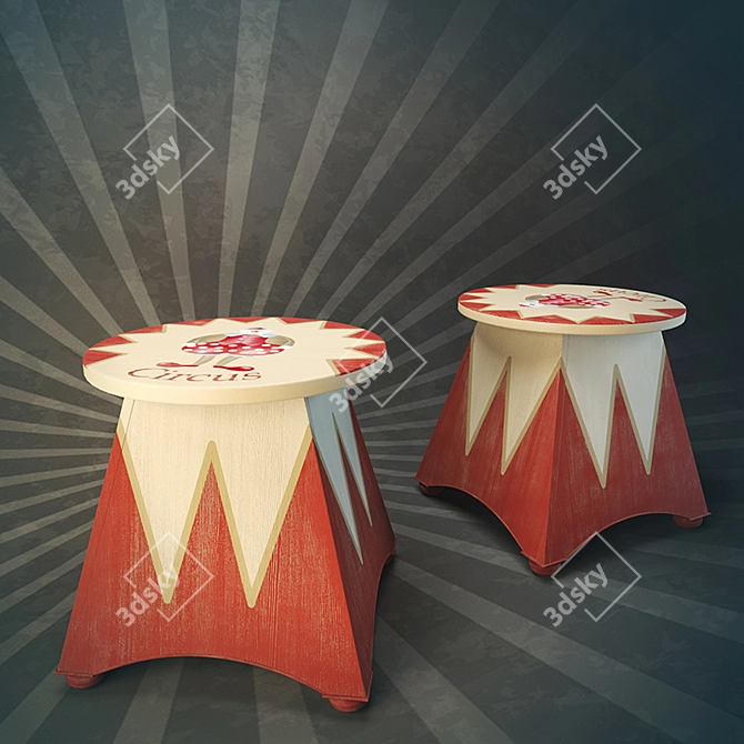 Vittorio Grifoni Circus Night Table 3D model image 2