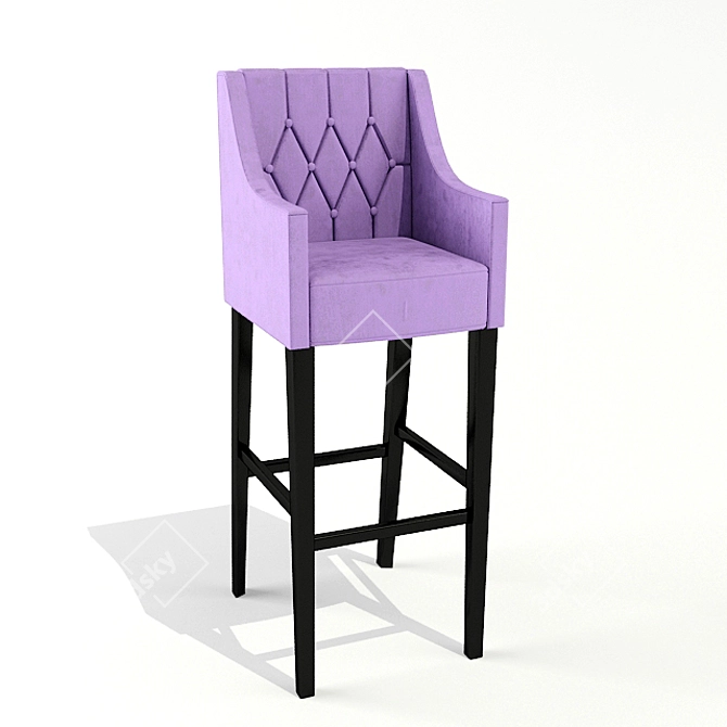 Modern Bar Stool 3D model image 1