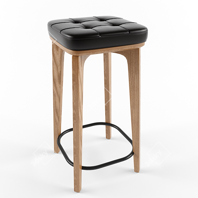 Texture & FBX File Bar Stool 3D model image 2