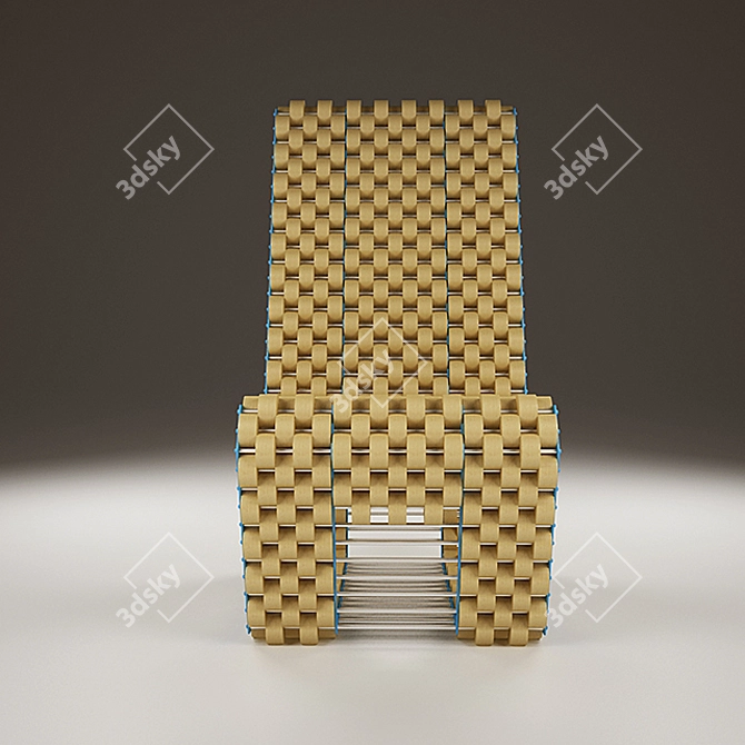 Eco-Friendly Cork Chair 3D model image 2