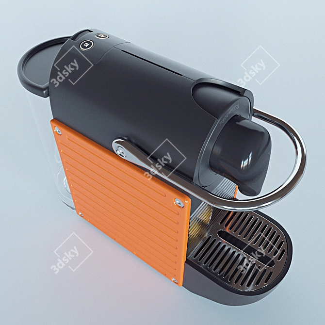 Compact and Stylish Nespresso Pixie Krups 3D model image 3