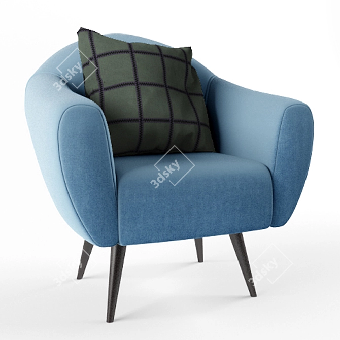 Cozy Armchair: Ultimate Comfort 3D model image 1