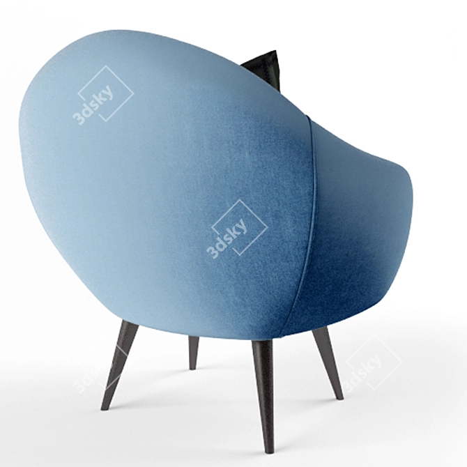 Cozy Armchair: Ultimate Comfort 3D model image 2