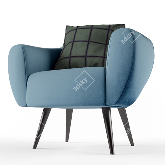 Cozy Armchair: Ultimate Comfort 3D model image 3