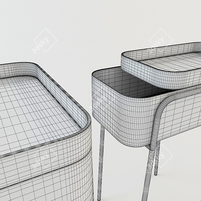 Sleek Slide Table: Ligne Roset Couliss 3D model image 3