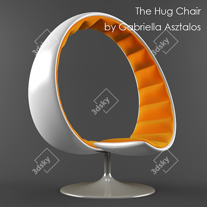 Modern "The Hug Chair" by Gabriella Asztalos
Embrace Comfort and Style! 3D model image 1