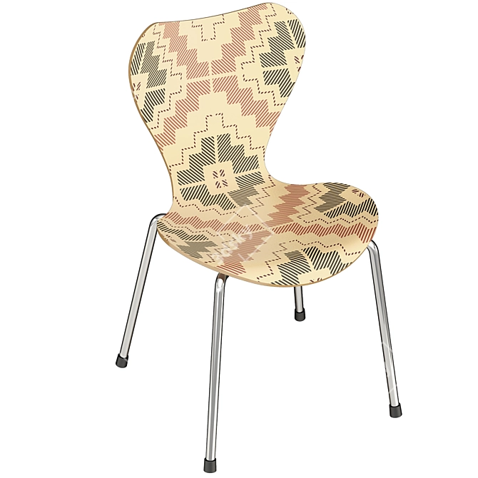 Ethnic Style Chair 3D model image 1