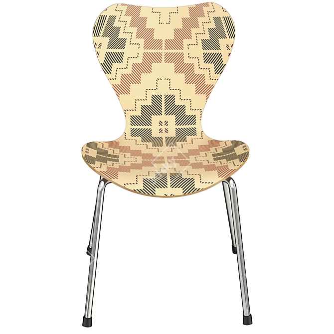 Ethnic Style Chair 3D model image 2
