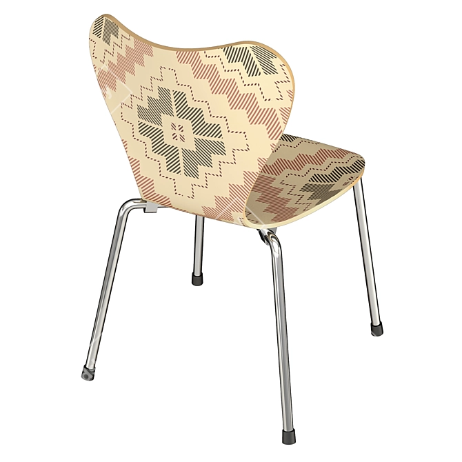 Ethnic Style Chair 3D model image 3