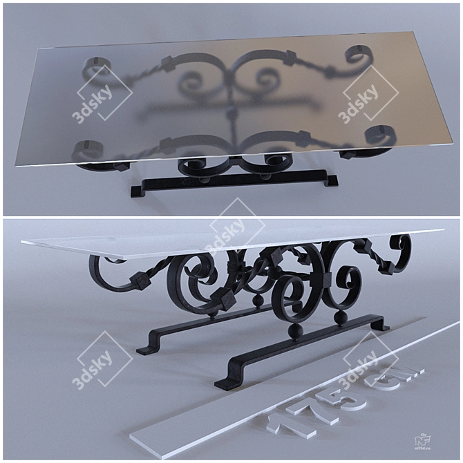 Zhuonalny Folding Table 3D model image 1