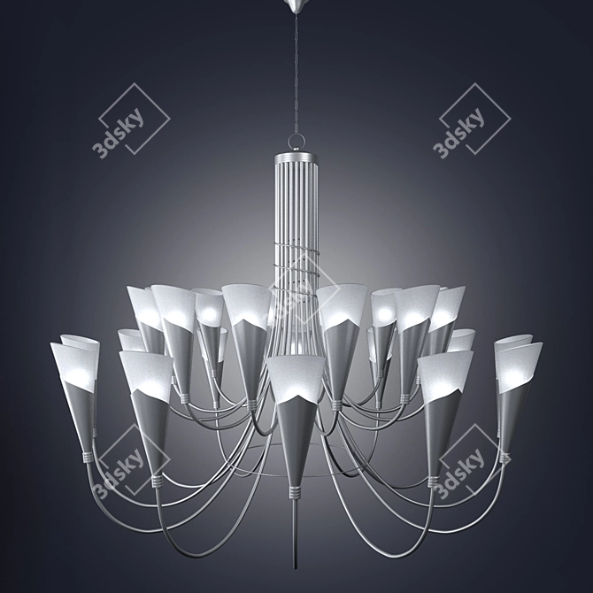 Campagnola Chandelier - Stylish Ceiling Lighting 3D model image 1