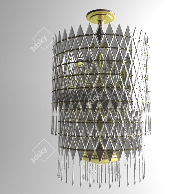 Classical Chandelier: Elegant Illumination 3D model image 1